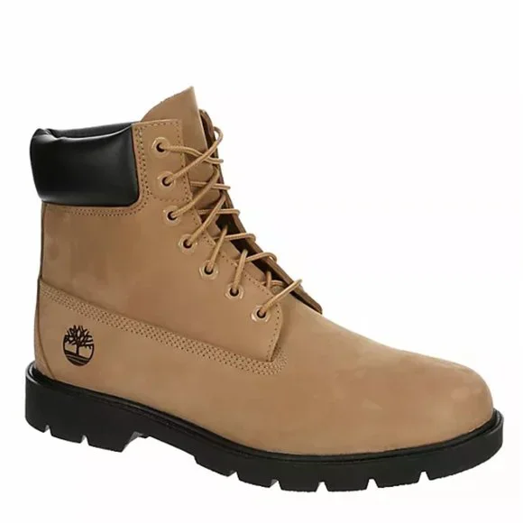 Men\'s Timberland Classic 6-Inch Waterproof Boots Natural Black Men\'s US 13 Men main image 2